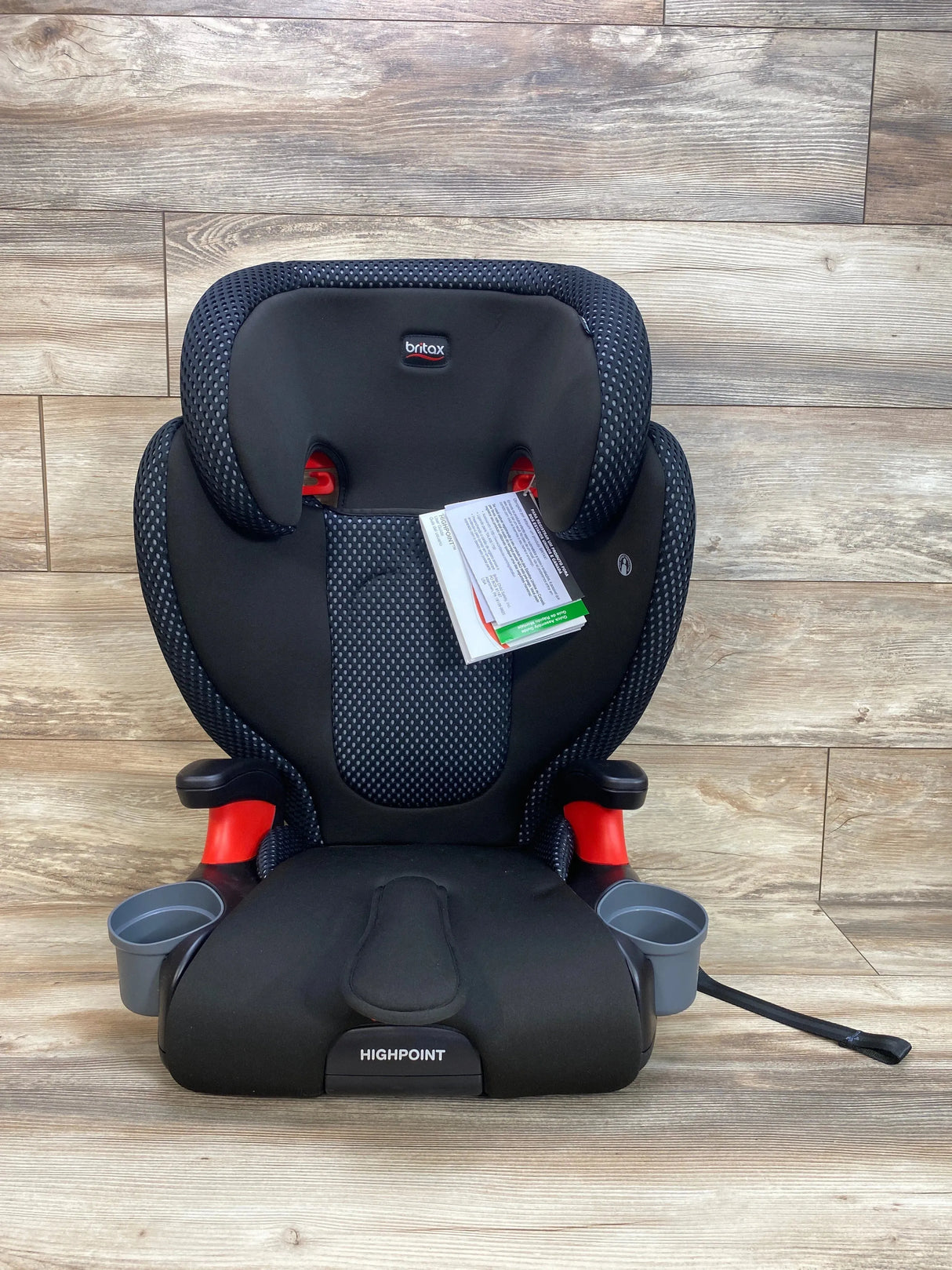 NEW Britax Highpoint 2-Stage Belt-Positioning Cool Flow Booster Car Seat in Black