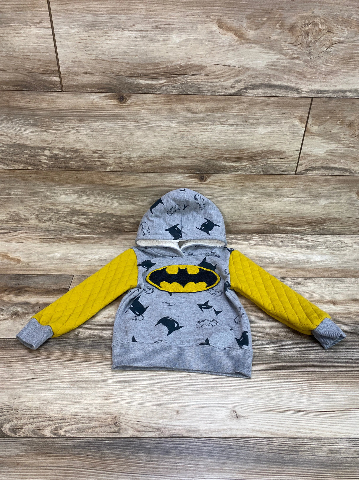 Batman Logo Hoodie Grey sz 4T