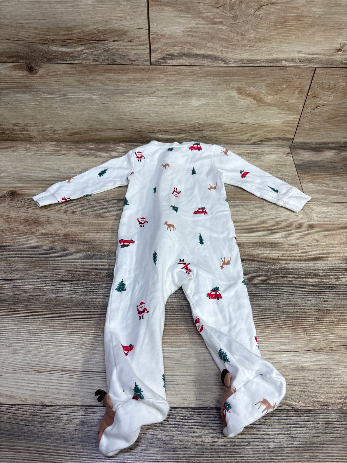 Just One You Christmas Sleeper White sz 9m