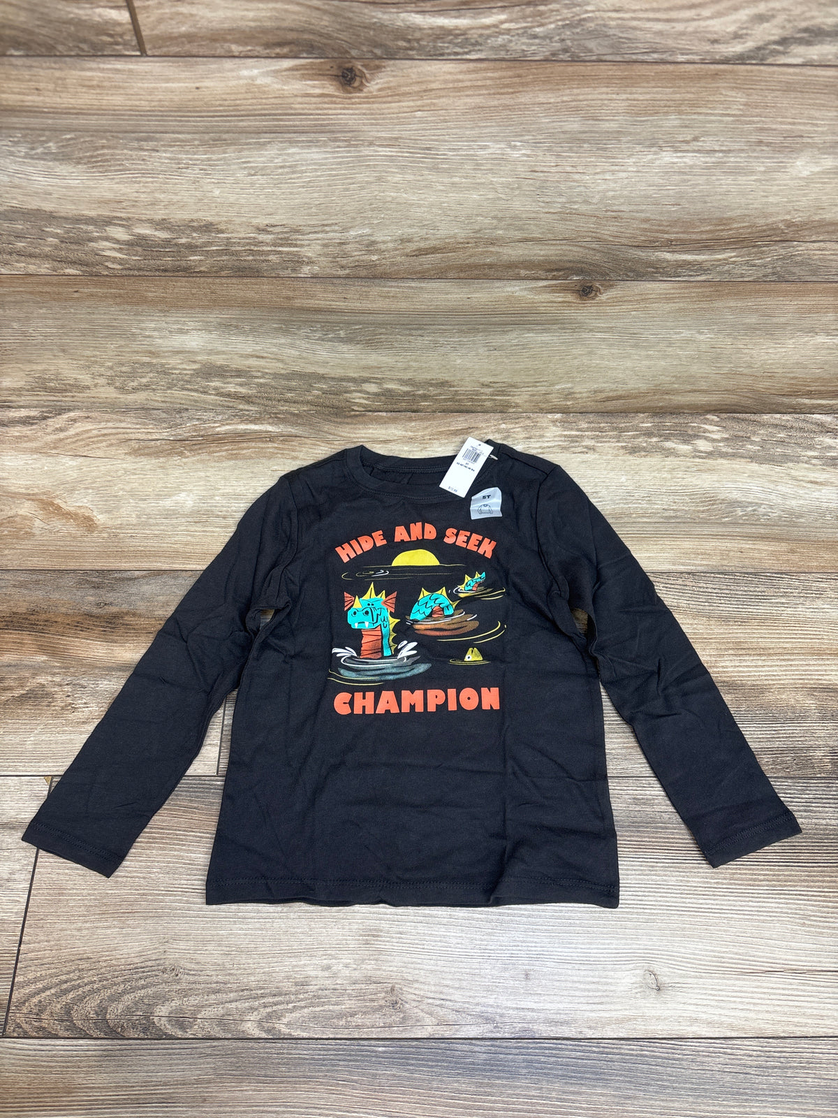 NEW Old Navy Hide and Seek Champion Long Sleeve Shirt Grey sz 5T