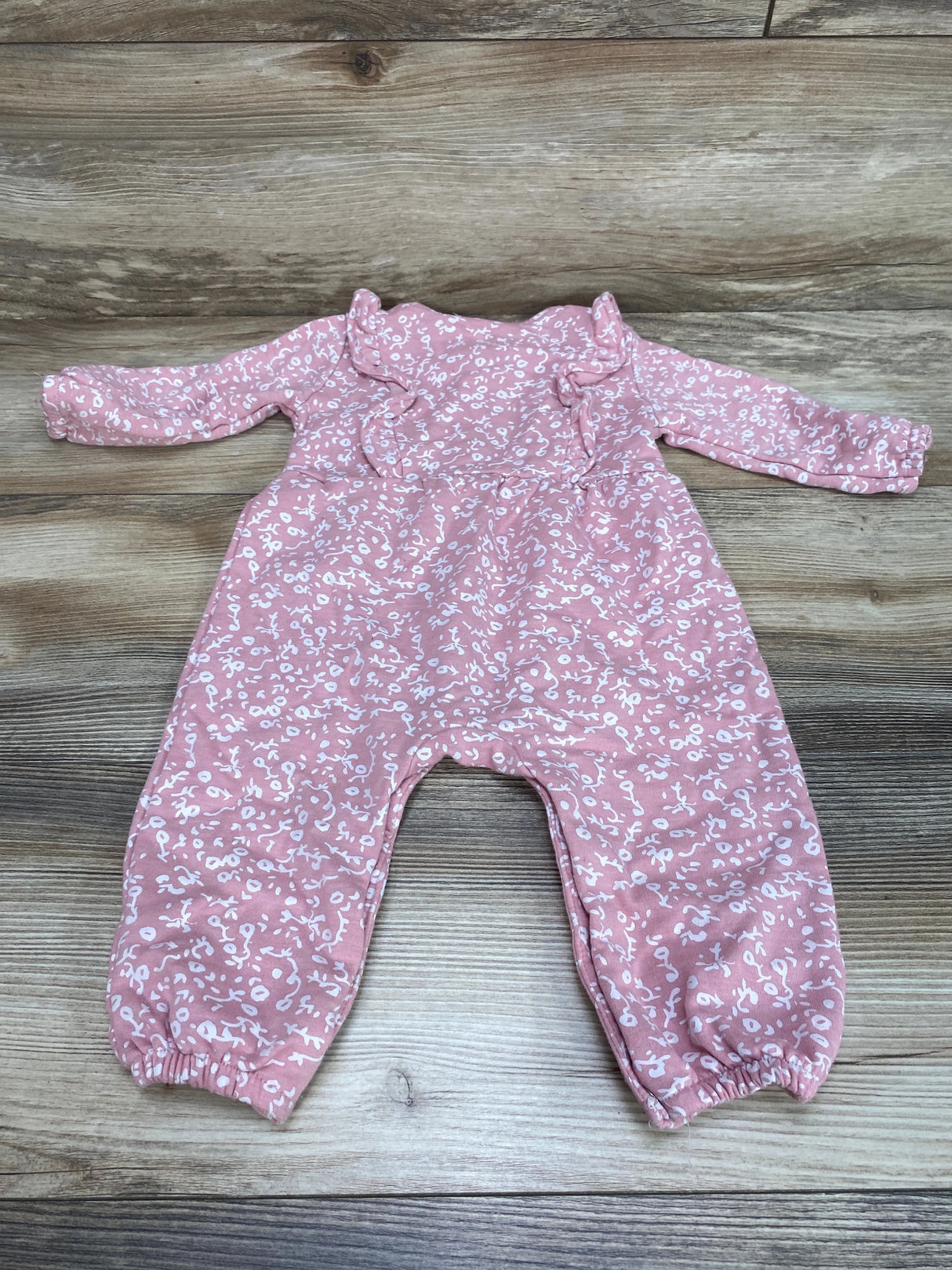 Jessica Simpson Henley Ruffle Coverall Pink sz 6-9m