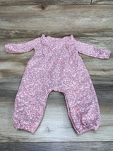 Jessica Simpson Henley Ruffle Coverall Pink sz 6-9m