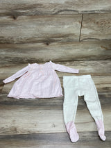 First Impressions 2pc Knit Sweater & Bloomers Pink sz 3-6m