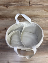 Tufted Fabric Diaper Caddy Storage Basket