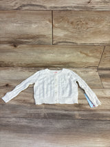NEW Cat & Jack Pointelle Button-Up Cardigan Cream sz 12m