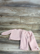 Old Navy 2pc Henley Sherpa Sweatshirt & Joggers Pink sz 18-24m