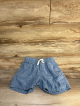 H&M Chambray Drawstring Shorts Light Blue sz 2T
