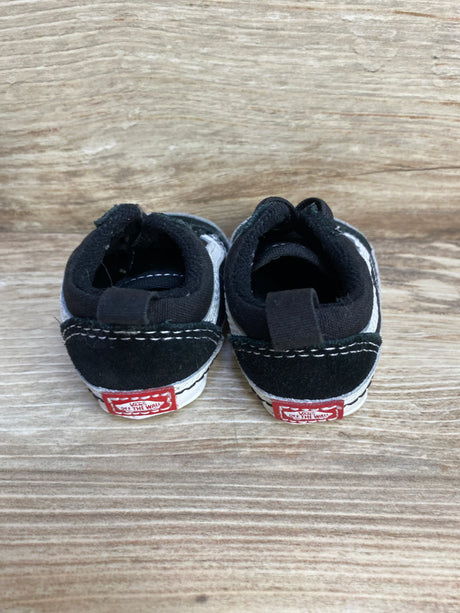 Vans Old Skool 'Black White' Crib Shoes sz 2c - Me n Mommy To Be