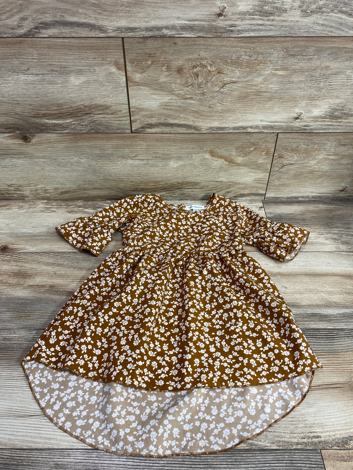 Bailey's Blossoms Dress in Floral Brown sz 3T