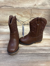 NEW Cat & Jack Memphis Western Boots Brown sz 7c