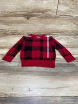 Cat & Jack Plaid Sweater Red sz 18m