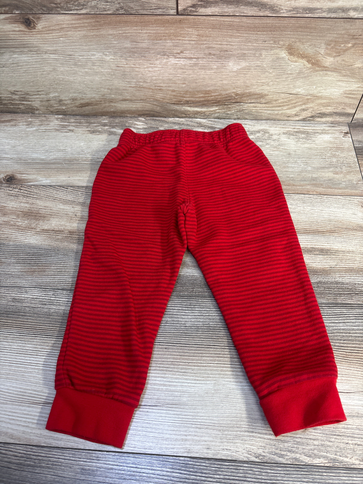 Cat & Jack Striped Joggers Red sz 3T
