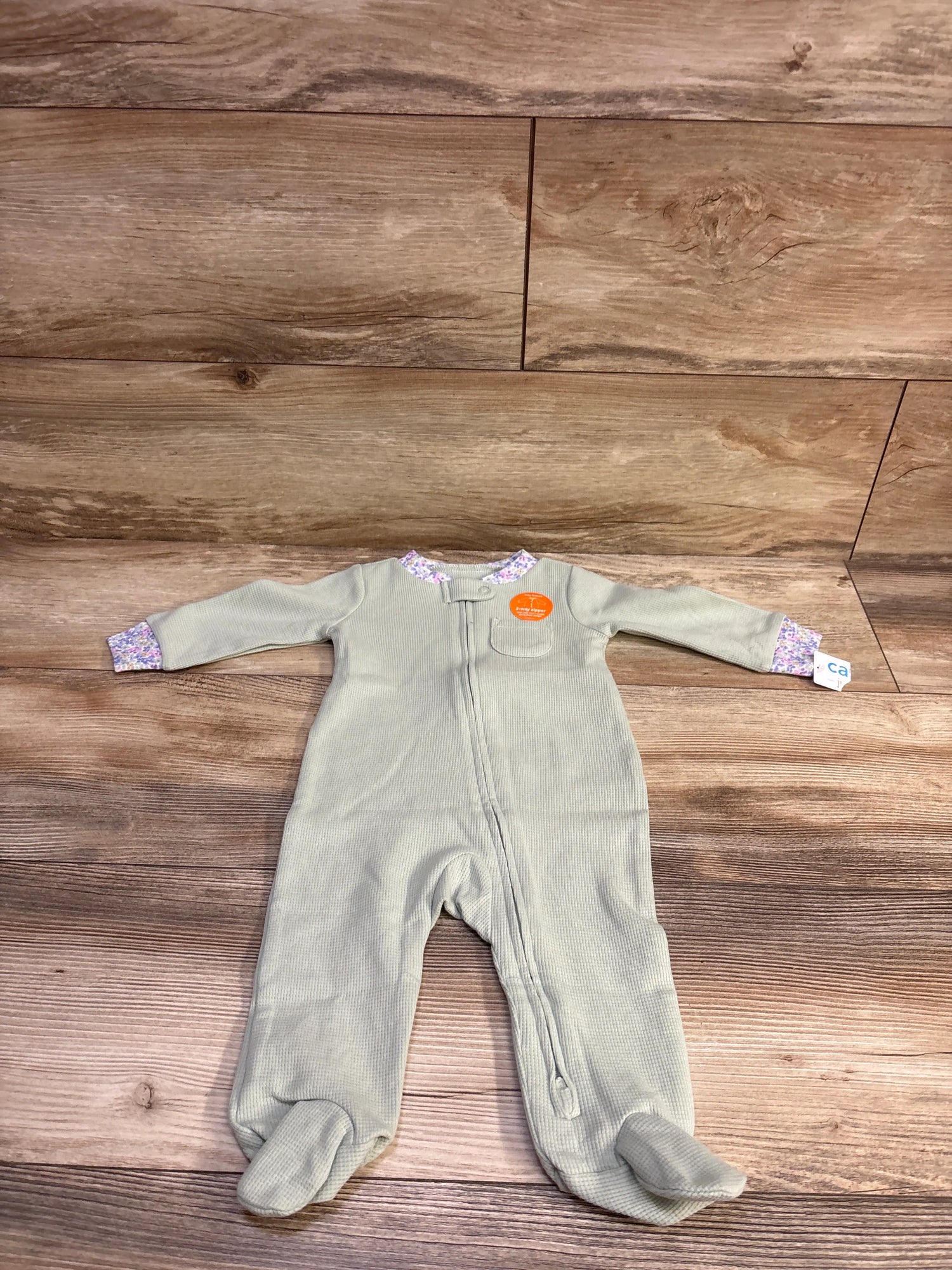 NEW Just One You Waffle Knit Sleeper Green sz 6m