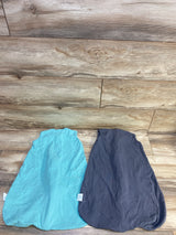 Cute Castle 2pk Sleep Sacks Teal/Grey sz Small (0-6m)