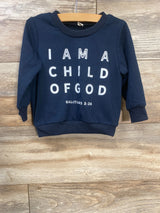 I Am A Child Of Gold Sweatshirt Navy sz 9-12m