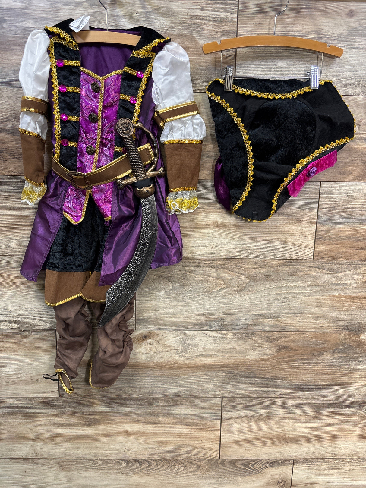 Teetot Purple Pirate Princess Costume sz 3-4T