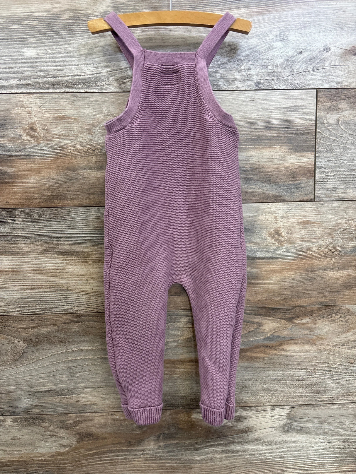 Little Planet Knit Overalls Mauve sz 18m