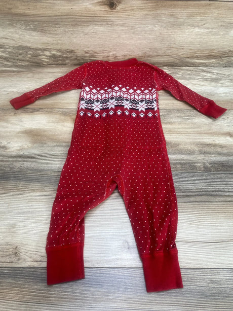 Hanna Andersson Holiday Sleeper Red sz 6-9m - Me n Mommy To Be
