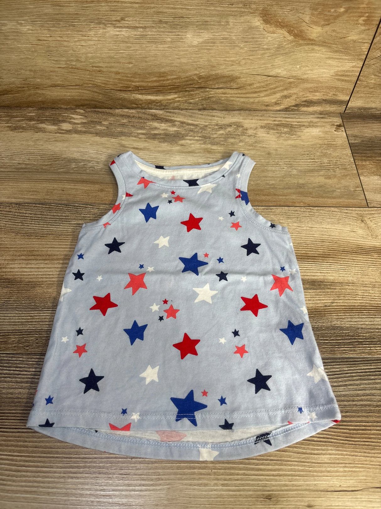 Cat & Jack Patriotic Star Tank Top Blue sz 18m
