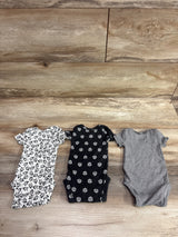 Carter's 3pk Bodysuits Grey sz Preemie