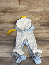 NEW Member's Mark 3pk Sleep & Play Set Blue sz 6m