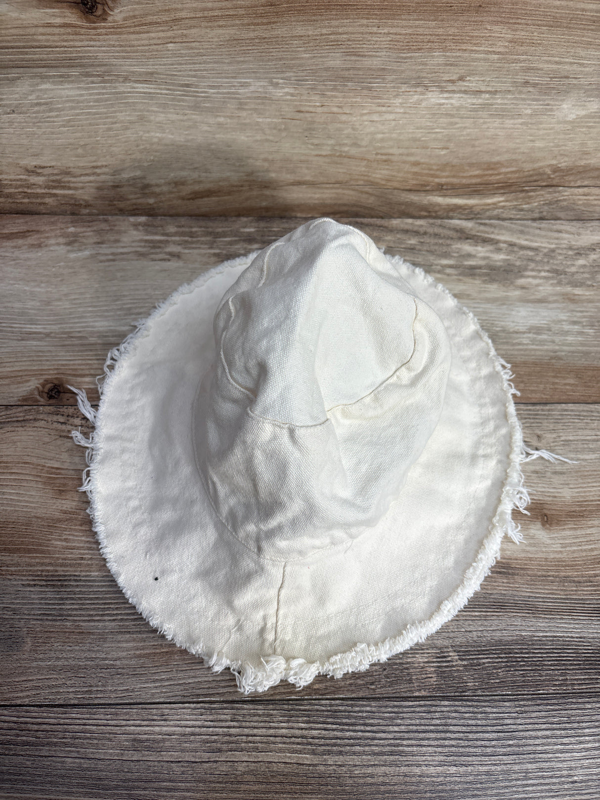 Raw Hem Bucket Hat Beige