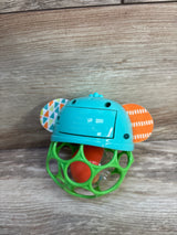 Bright Starts Giggle & Glow Musical Light-Up Rattle Easy-Grasp Oball Elephant Toy