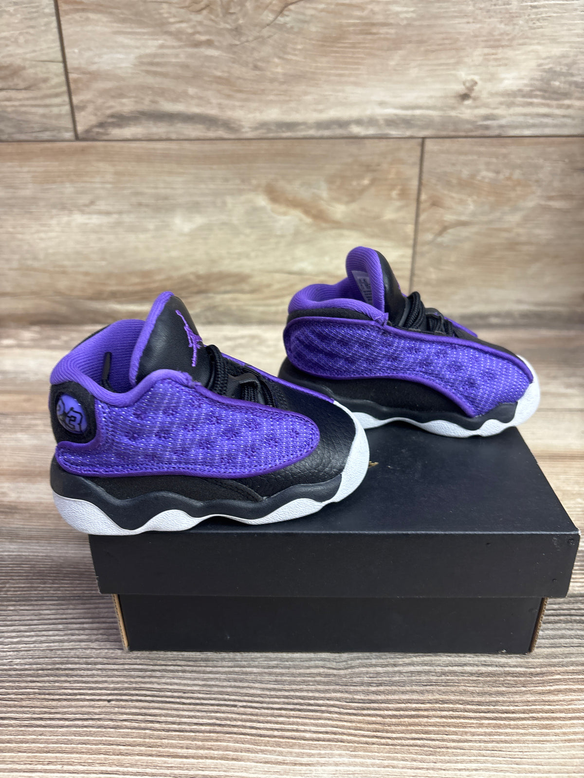 Air Jordan 13 Retro TD 'Purple Venom' Sneakers sz 4c