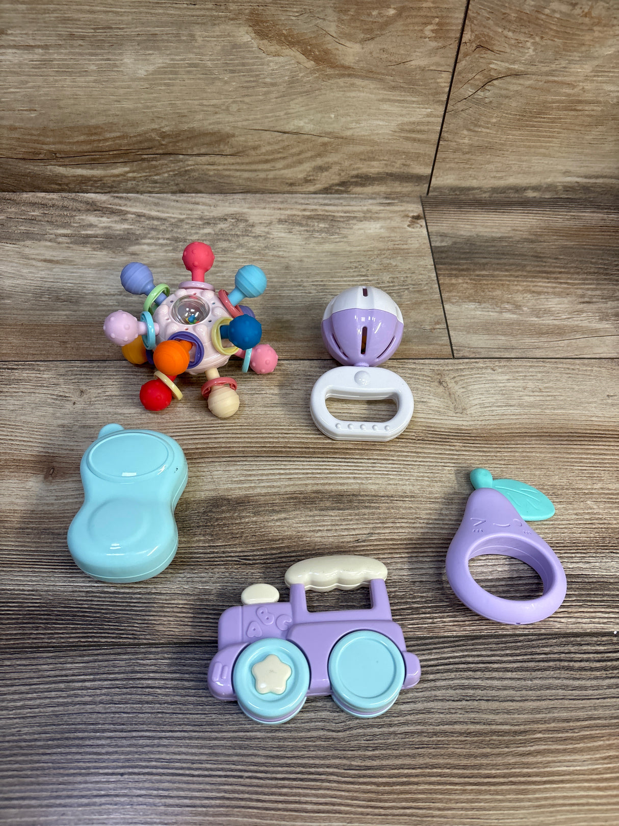 INvench 5pc Teether/Rattle Sensory Toys