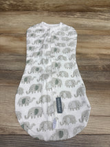 SwaddleMe by Ingenuity Elephant Swaddle Pod White sz 0-2m