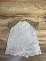 Pl Baby Dinosaur Shortie Romper Grey sz 3m