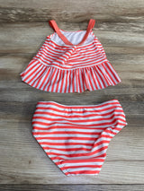 Cat & Jack 2pc Striped Swimsuit Set Pink sz 3T