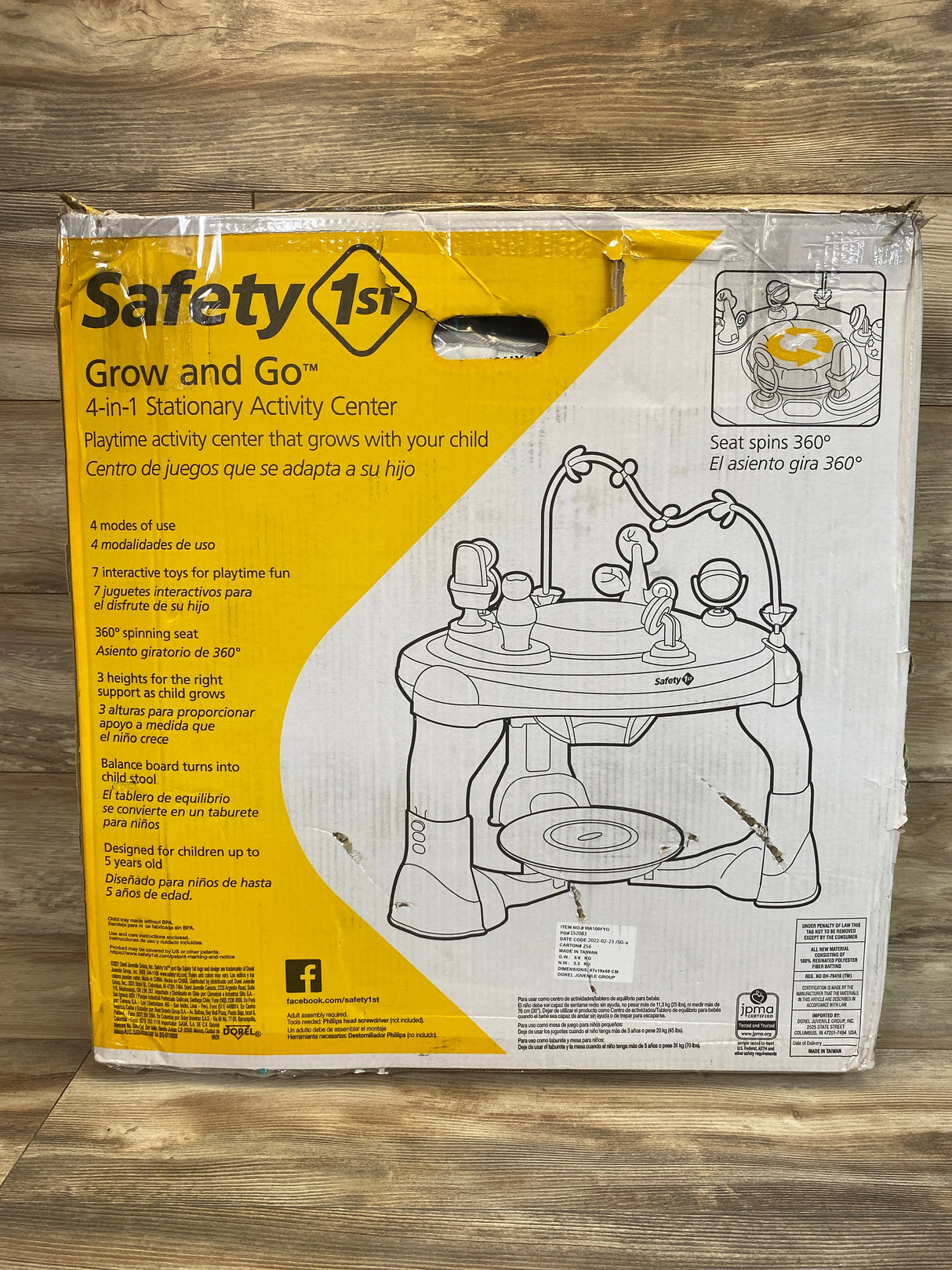 NEW Safety 1st Grow & Go 4-in-1 Baby Activity Center