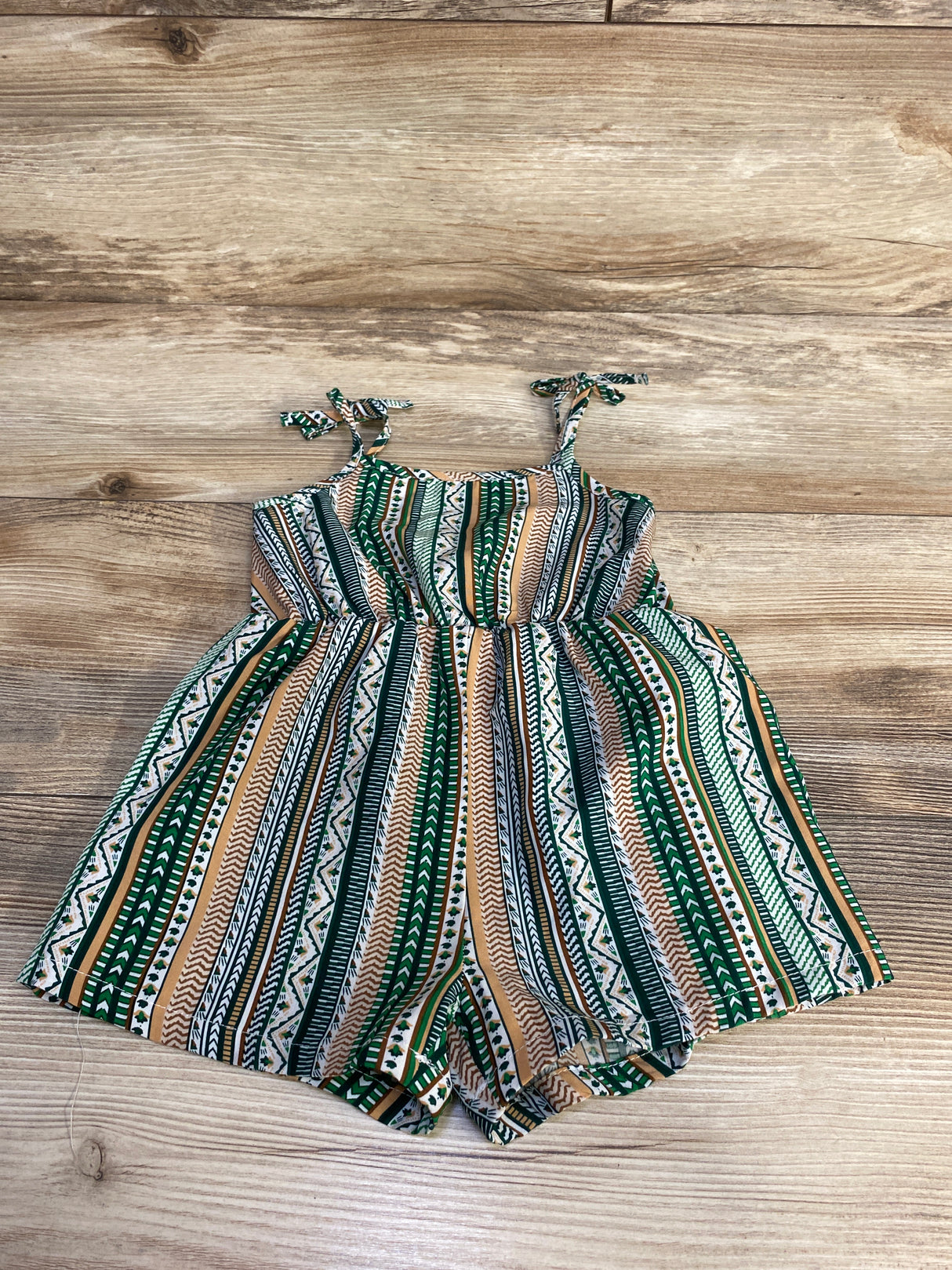Shein Sleeveless Romper Green sz 12-18m