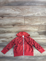 Jumping Beans Truck Print Full Zip Hoodie Red sz 4T