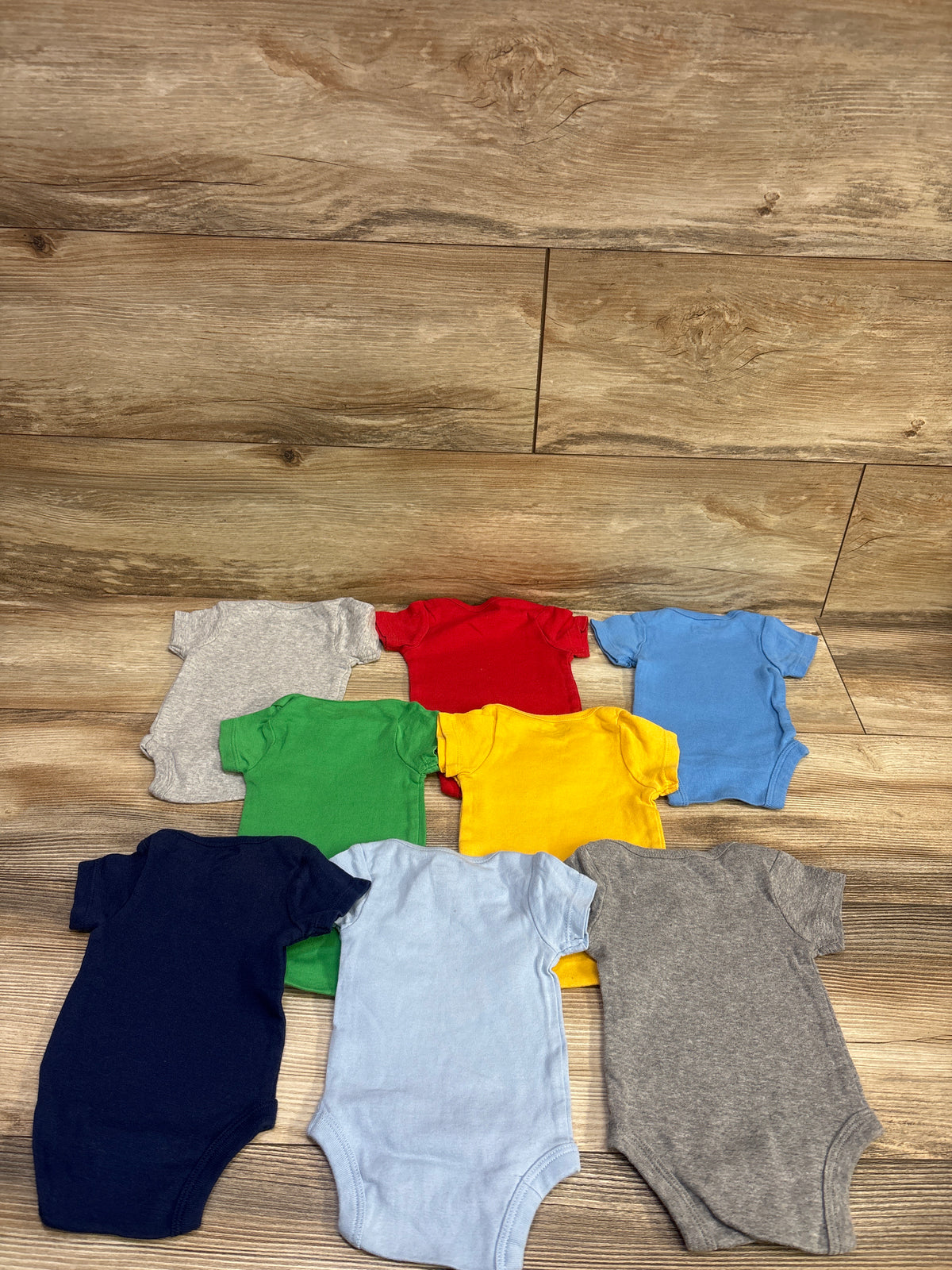 Gerber 8pk Bodysuit Set Grey sz Newborn