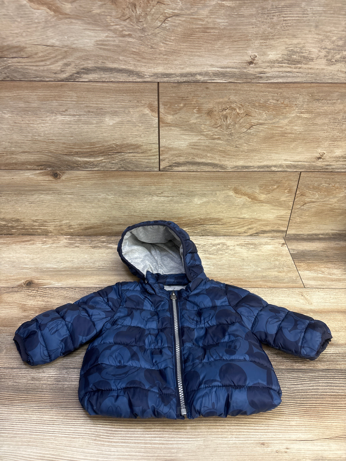 Baby Gap x Disney Mickey Mouse Puffer Jacket Navy sz 0-6m