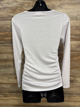 Bhome Maternity Ruched Shirt White sz Small