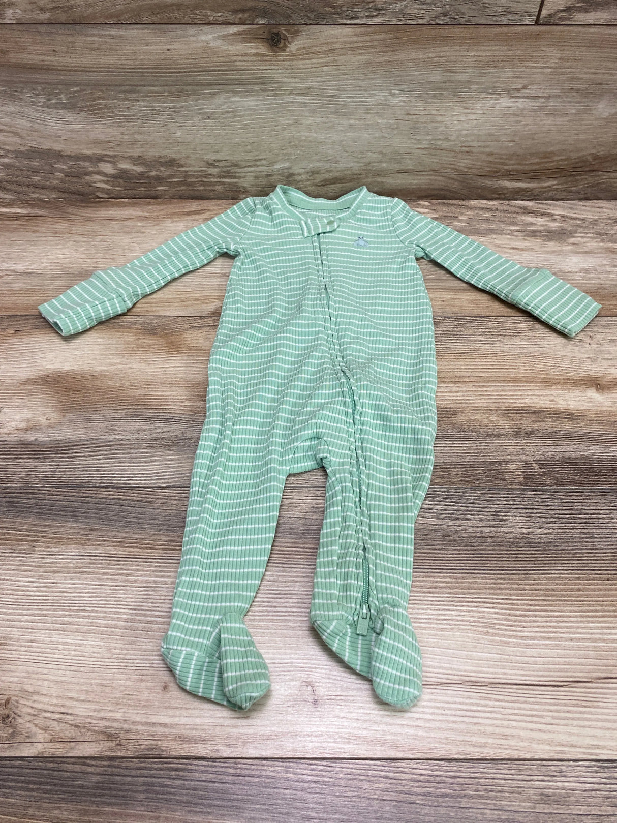 Baby Gap Ribbed Striped  Sleeper Mint sz 0-3m