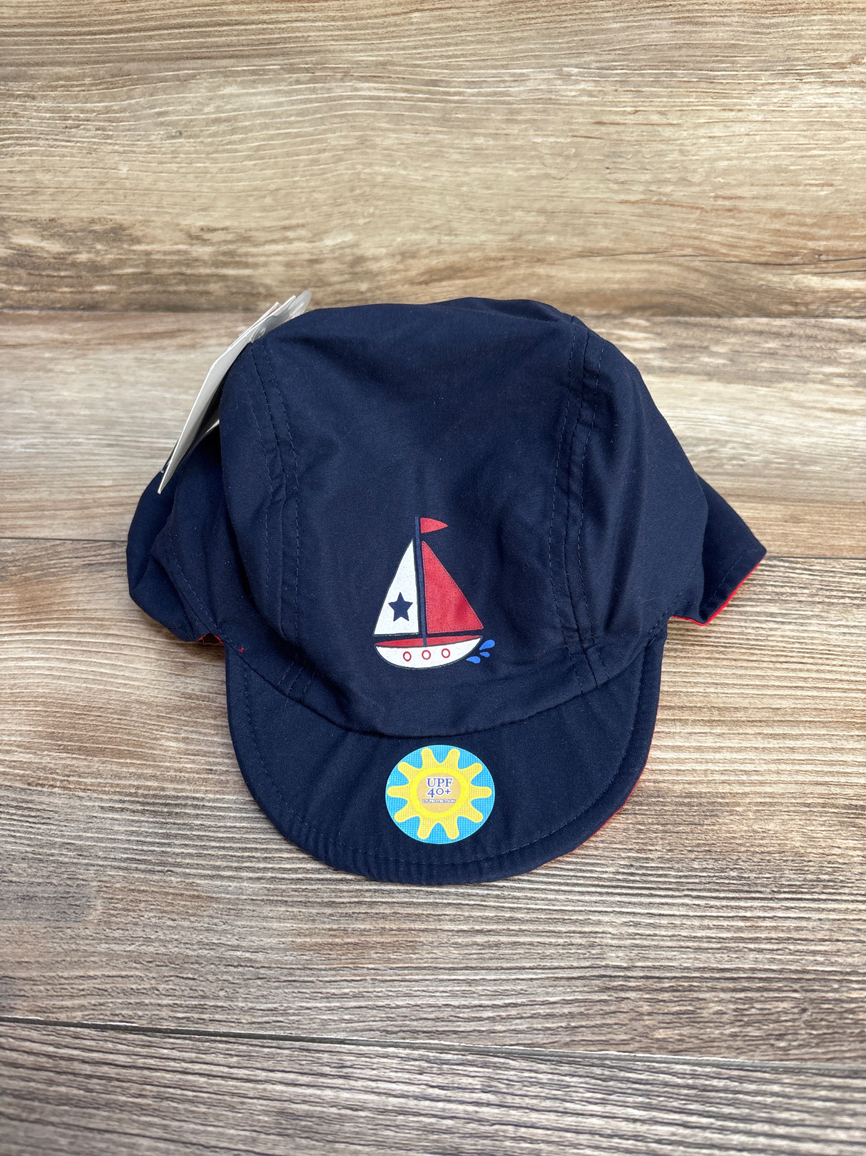 NEW Little Me Sun Flap Hat Navy sz 2T-4T