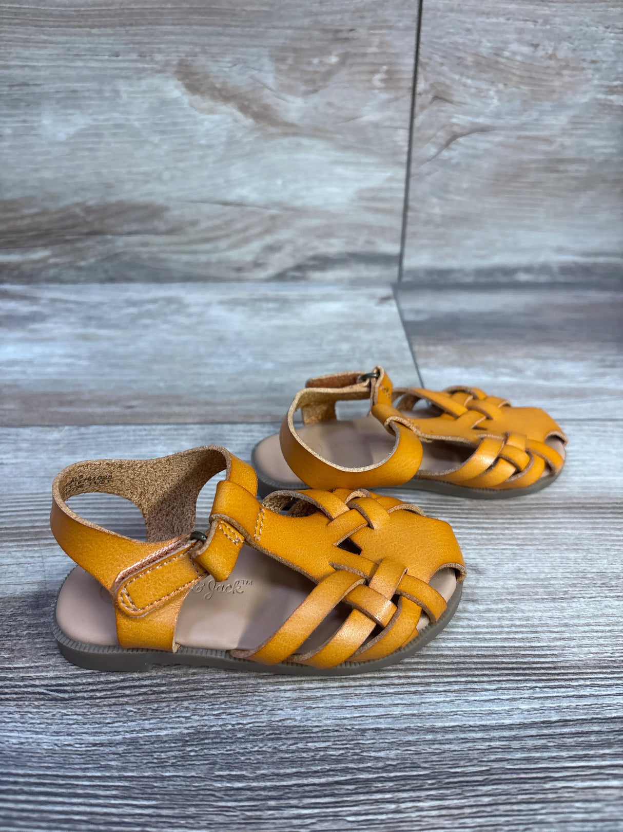 Cat & Jack Ella Ankle Strap Sandal Cognac sz 5c