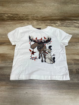 Jarvis Archer Holiday Moose Shirt White sz 18m - Me n Mommy To Be