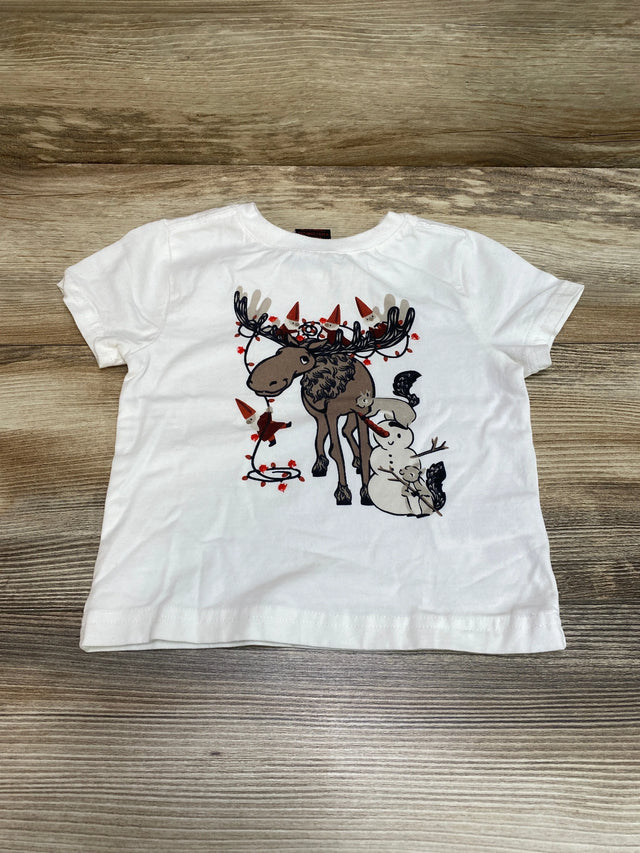 Jarvis Archer Holiday Moose Shirt White sz 18m - Me n Mommy To Be