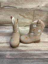 BMCiTYBM Embroidered Western Cowgirl Boots Tan sz 6c