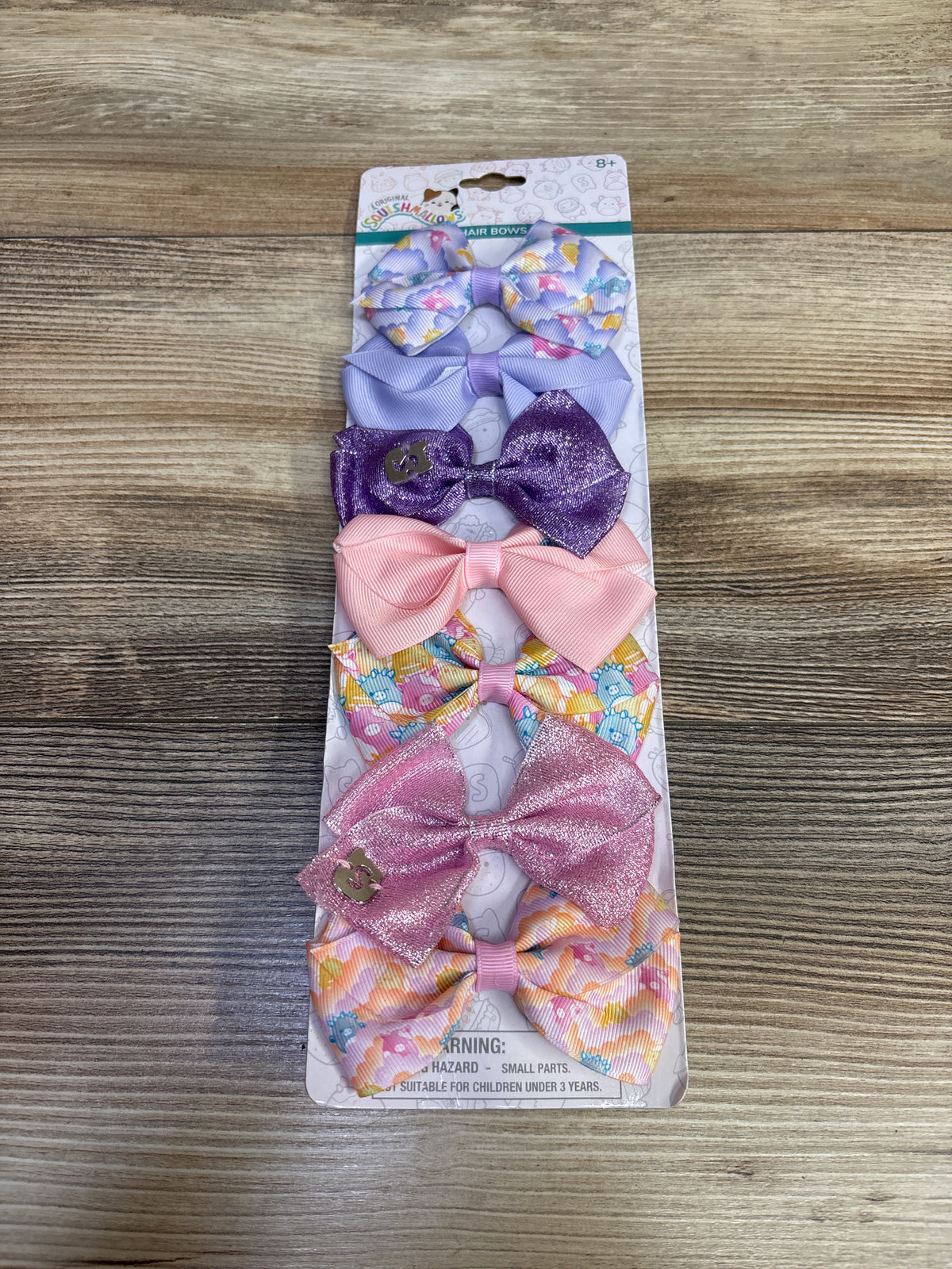 NEW Squishmallow Hair Bows 7pk
