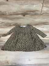 Old Navy Henley Leopard Print Dress Beige sz 2T