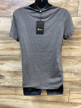 NEW Ficerd Maternity Nursing Shirt Grey sz Large - Me n Mommy To Be
