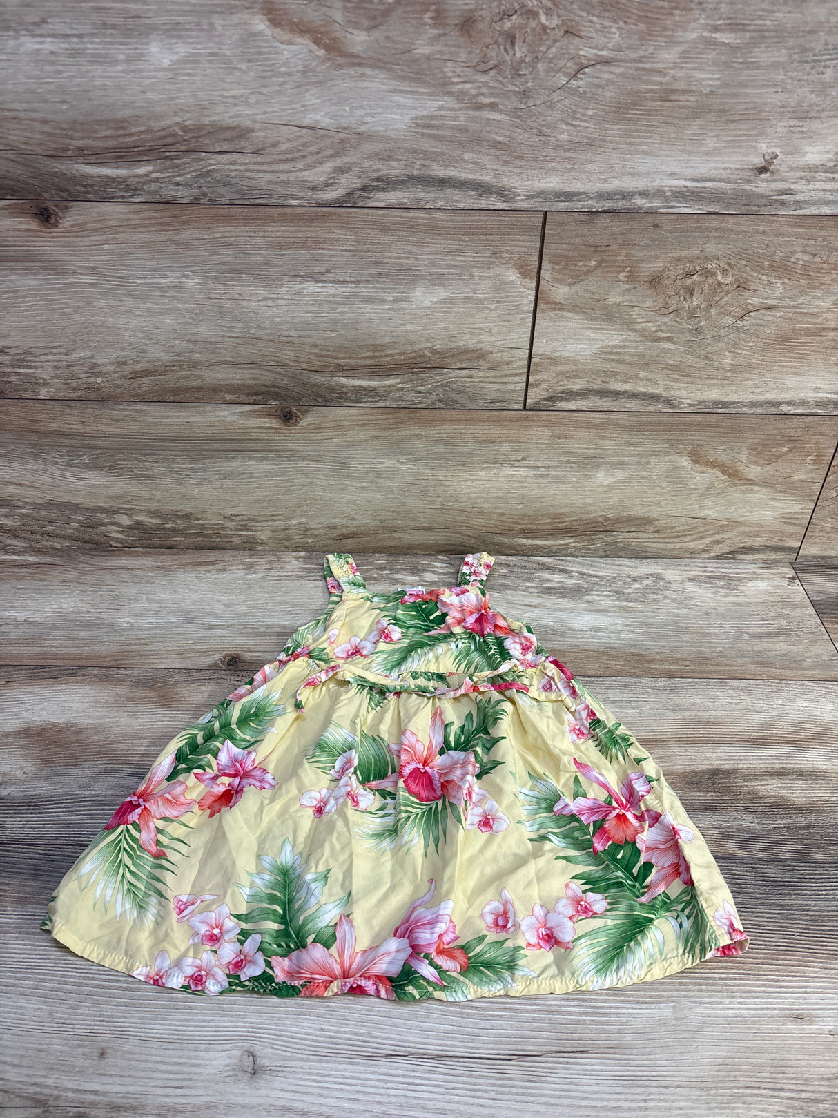 RJC Rayon Waist-Tie Dress Yellow sz 2T