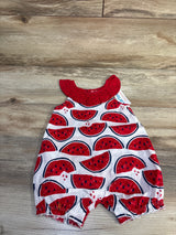 NEW Just One You Watermelon Shortie Romper Red sz 6m