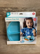 Bum Kins Silicone Grip Dish Blue